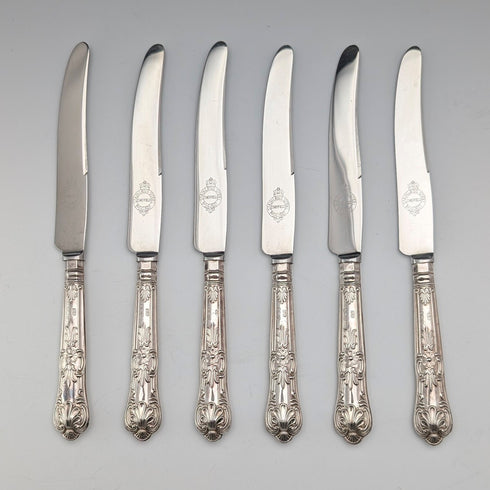 1961 年英國復古純銀柄茶刀 x6 含 FB 盒